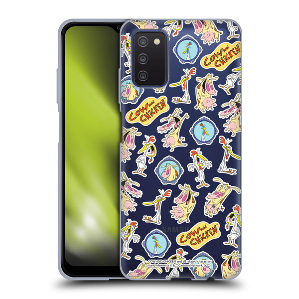 Cow and Chicken Graphics Pattern Soft Gel Case for Samsung Galaxy A03s (2021)