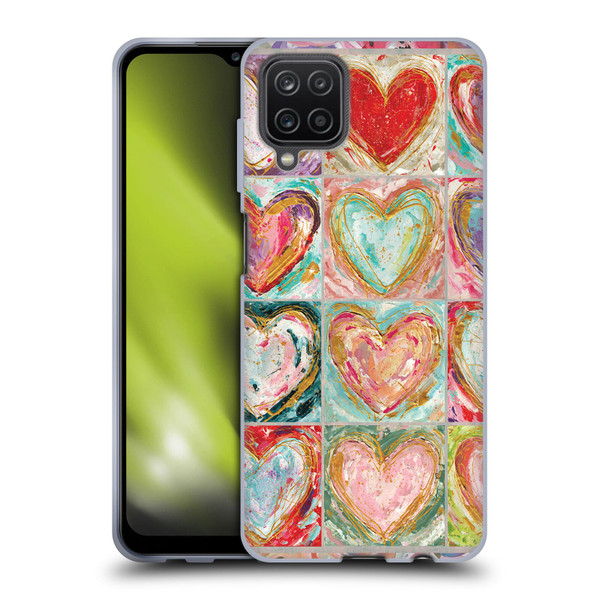 Haley Bush Pattern Painting Buffalo Check Black Soft Gel Case for Samsung Galaxy A12 (2020)