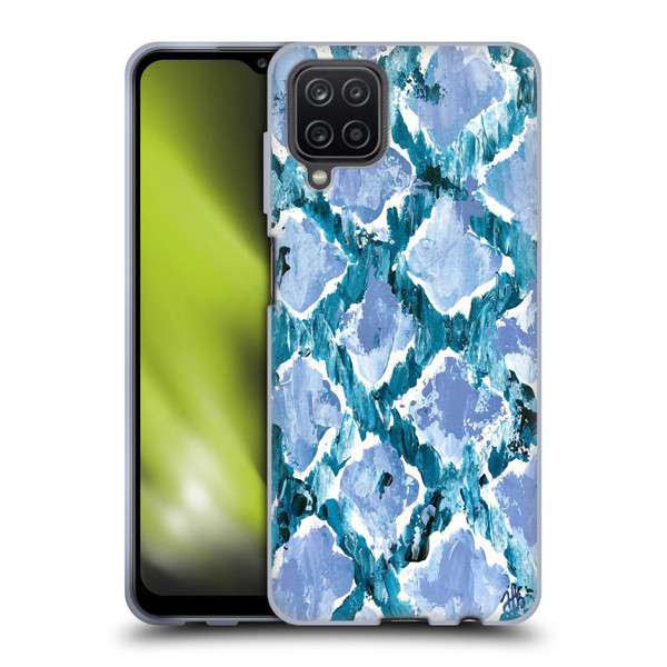 Haley Bush Pattern Painting Hearts Soft Gel Case for Samsung Galaxy A12 (2020)