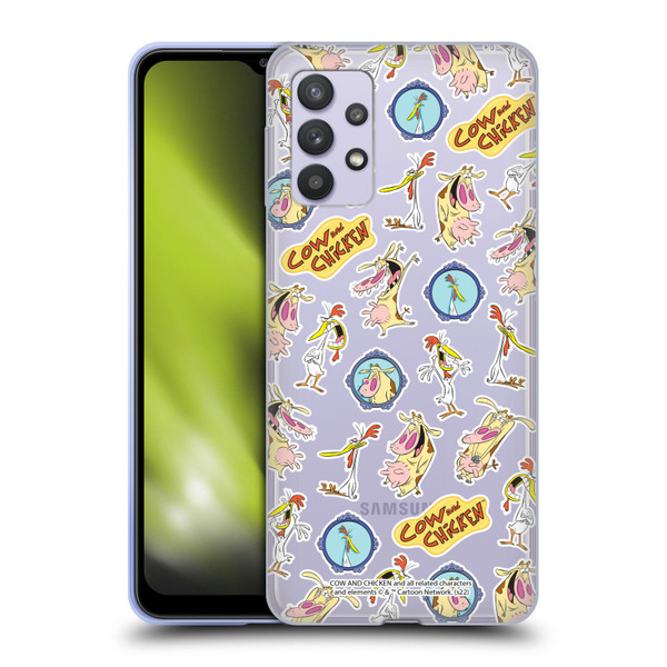 Cow and Chicken Graphics Pattern Soft Gel Case for Samsung Galaxy A32 5G / M32 5G (2021)