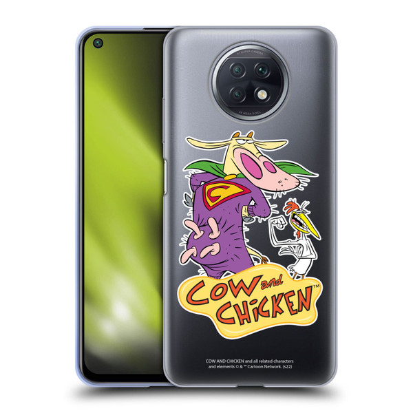 Cow and Chicken Graphics Super Cow Soft Gel Case for Xiaomi Redmi Note 9T 5G