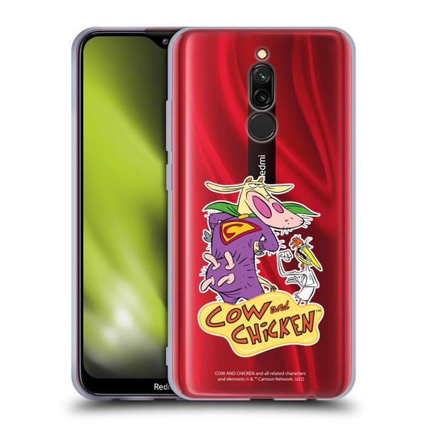 Cow and Chicken Graphics Super Cow Soft Gel Case for Xiaomi Redmi 8
