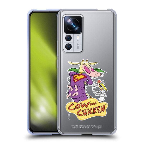 Cow and Chicken Graphics Super Cow Soft Gel Case for Xiaomi 12T Pro