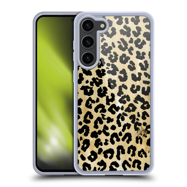 Haley Bush Pattern Painting Leopard Print Soft Gel Case for Samsung Galaxy S23+ 5G