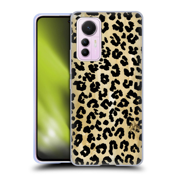 Haley Bush Pattern Painting Leopard Print Soft Gel Case for Xiaomi 12 Lite
