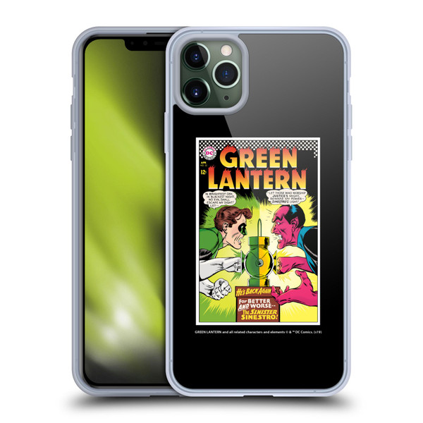 Green Lantern DC Comics Comic Book Covers Sinestro Soft Gel Case for Apple iPhone 11 Pro Max & MagSafe