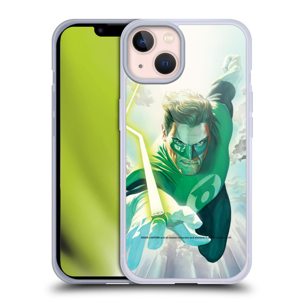 Green Lantern DC Comics Comic Book Covers Flight Soft Gel Case for Apple iPhone 13