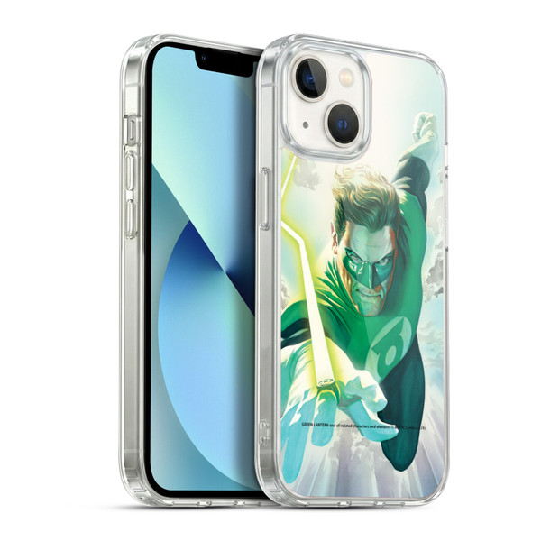 Green Lantern DC Comics Comic Book Covers Flight Soft Gel Case for Apple iPhone 13