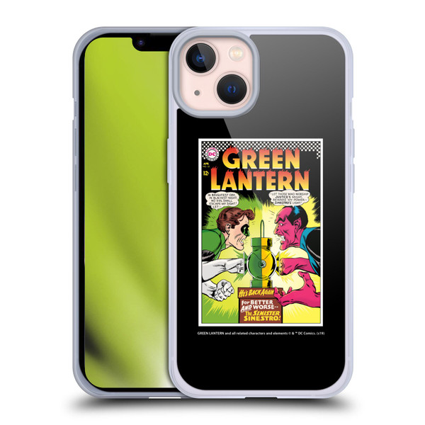 Green Lantern DC Comics Comic Book Covers Sinestro Soft Gel Case for Apple iPhone 13