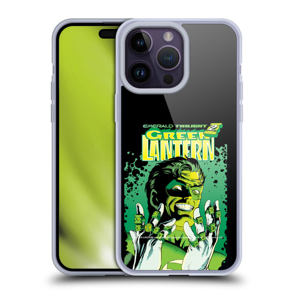 Green Lantern DC Comics Comic Book Covers Emerald Twilight Soft Gel Case for Apple iPhone 14 Pro Max