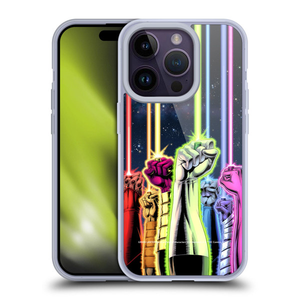 Green Lantern DC Comics Comic Book Covers Power Rings Soft Gel Case for Apple iPhone 14 Pro