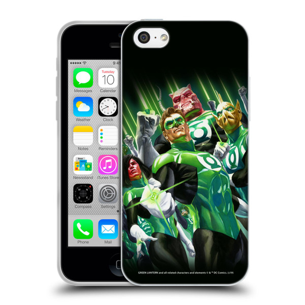 Green Lantern DC Comics Comic Book Covers Group Soft Gel Case for Apple iPhone 5c