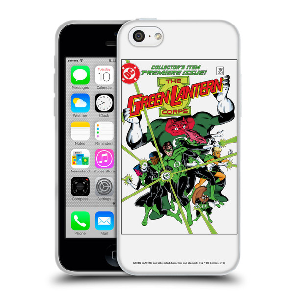 Green Lantern DC Comics Comic Book Covers Group 2 Soft Gel Case for Apple iPhone 5c