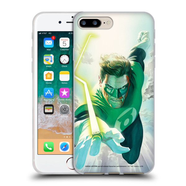 Green Lantern DC Comics Comic Book Covers Flight Soft Gel Case for Apple iPhone 7 Plus / 8 Plus & MagSafe