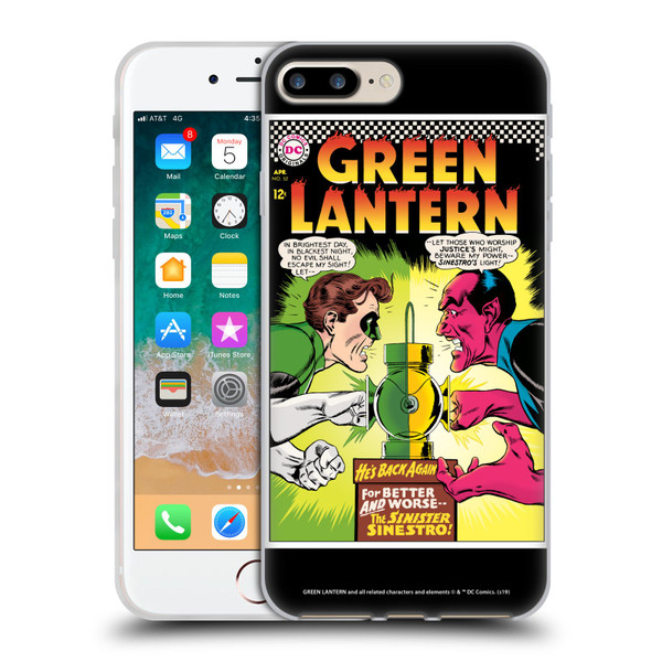 Green Lantern DC Comics Comic Book Covers Sinestro Soft Gel Case for Apple iPhone 7 Plus / 8 Plus & MagSafe