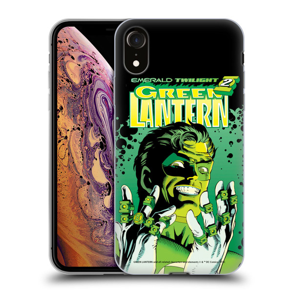 Green Lantern DC Comics Comic Book Covers Emerald Twilight Soft Gel Case for Apple iPhone XR