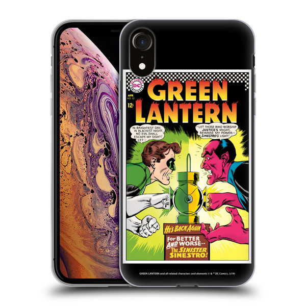 Green Lantern DC Comics Comic Book Covers Sinestro Soft Gel Case for Apple iPhone XR
