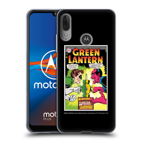Green Lantern DC Comics Comic Book Covers Sinestro Soft Gel Case for Motorola Moto E6 Plus