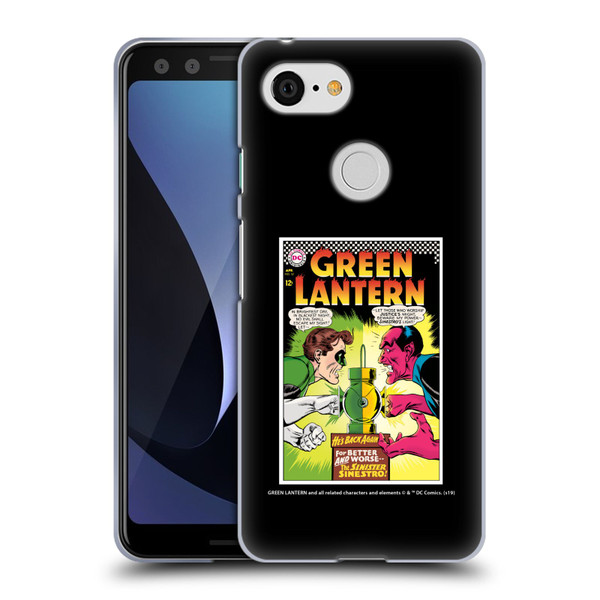 Green Lantern DC Comics Comic Book Covers Sinestro Soft Gel Case for Google Pixel 3