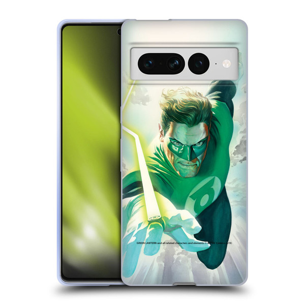 Green Lantern DC Comics Comic Book Covers Flight Soft Gel Case for Google Pixel 7 Pro