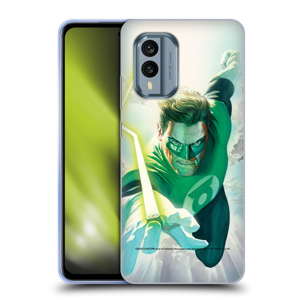 Green Lantern DC Comics Comic Book Covers Flight Soft Gel Case for Nokia X30