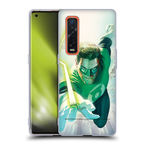 Green Lantern DC Comics Comic Book Covers Flight Soft Gel Case for OPPO Find X2 Pro 5G