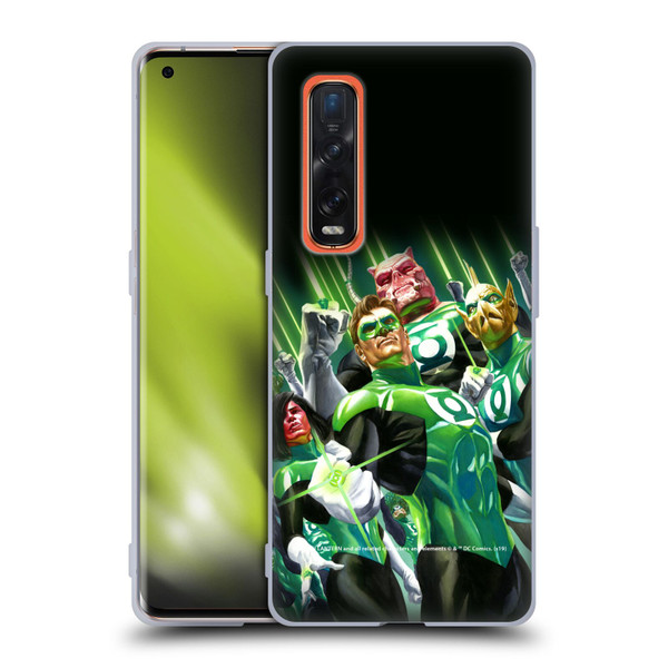 Green Lantern DC Comics Comic Book Covers Group Soft Gel Case for OPPO Find X2 Pro 5G