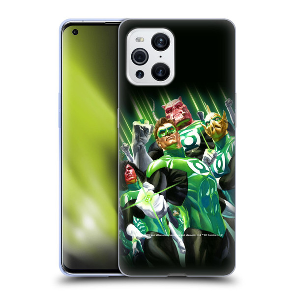 Green Lantern DC Comics Comic Book Covers Group Soft Gel Case for OPPO Find X3 / Pro