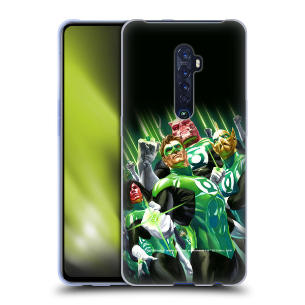 Green Lantern DC Comics Comic Book Covers Group Soft Gel Case for OPPO Reno 2