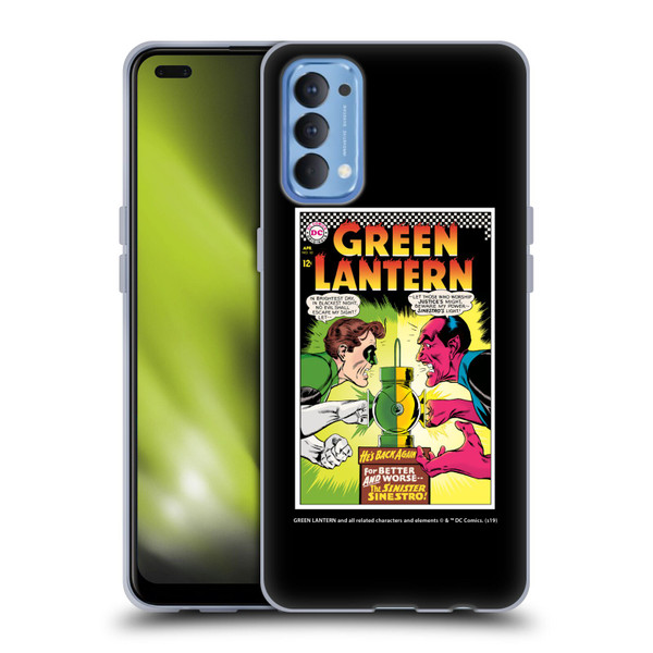 Green Lantern DC Comics Comic Book Covers Sinestro Soft Gel Case for OPPO Reno 4 5G