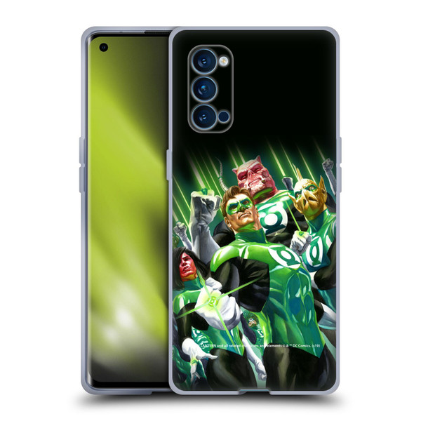 Green Lantern DC Comics Comic Book Covers Group Soft Gel Case for OPPO Reno 4 Pro 5G