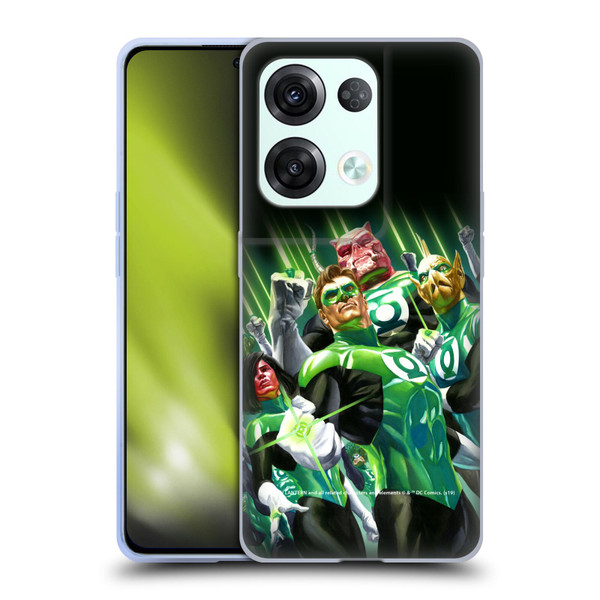 Green Lantern DC Comics Comic Book Covers Group Soft Gel Case for OPPO Reno8 Pro