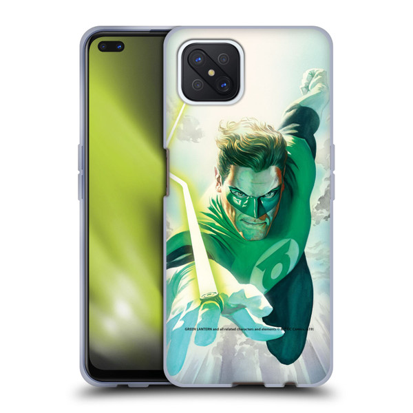 Green Lantern DC Comics Comic Book Covers Flight Soft Gel Case for OPPO Reno4 Z 5G