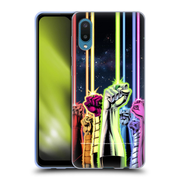 Green Lantern DC Comics Comic Book Covers Power Rings Soft Gel Case for Samsung Galaxy A02/M02 (2021)