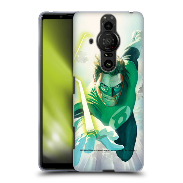 Green Lantern DC Comics Comic Book Covers Flight Soft Gel Case for Sony Xperia Pro-I