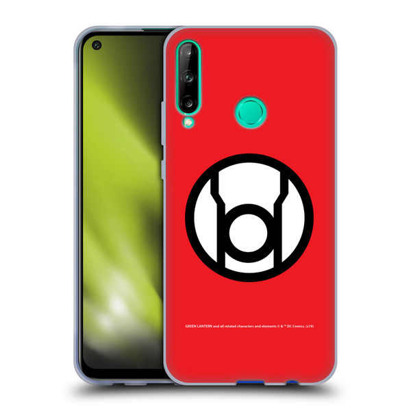 Green Lantern DC Comics Lantern Corps Red Soft Gel Case for Huawei P40 lite E