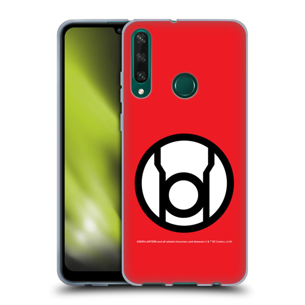 Green Lantern DC Comics Lantern Corps Red Soft Gel Case for Huawei Y6p