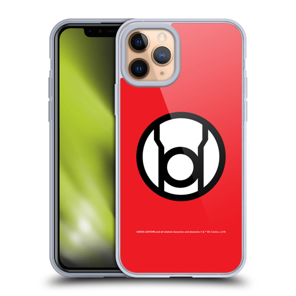 Green Lantern DC Comics Lantern Corps Red Soft Gel Case for Apple iPhone 11 Pro