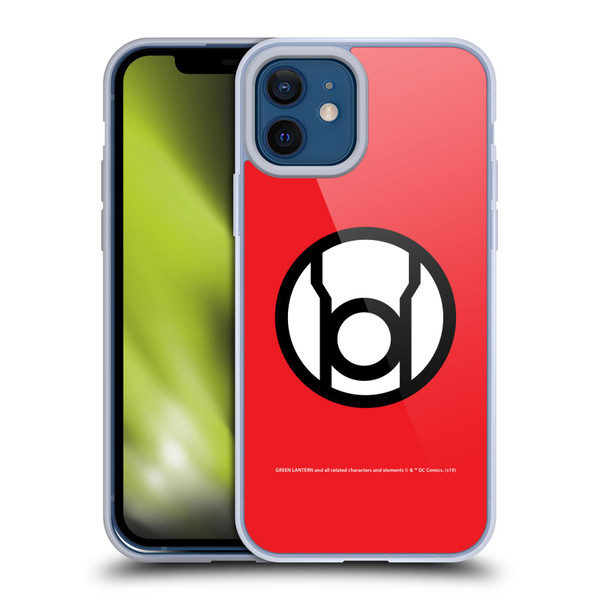 Green Lantern DC Comics Lantern Corps Red Soft Gel Case for Apple iPhone 12 / iPhone 12 Pro