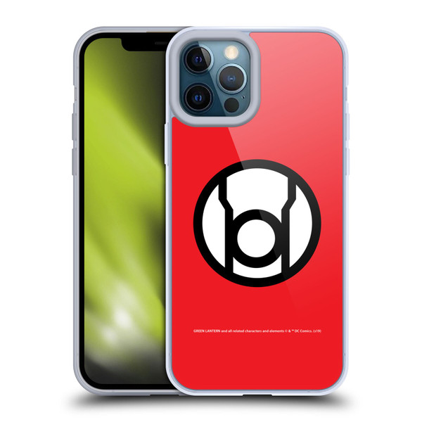 Green Lantern DC Comics Lantern Corps Red Soft Gel Case for Apple iPhone 12 Pro Max