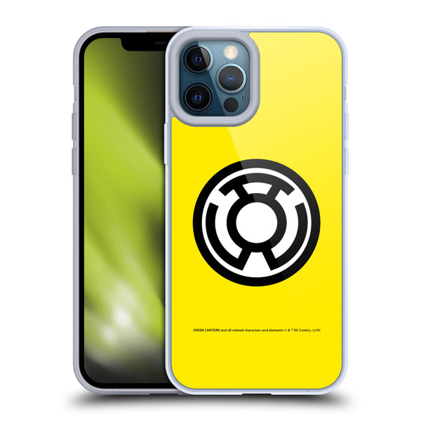 Green Lantern DC Comics Lantern Corps Sinestro Soft Gel Case for Apple iPhone 12 Pro Max