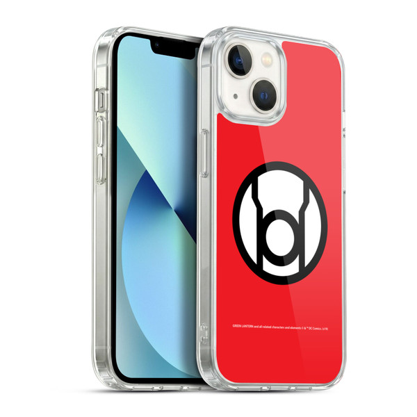 Green Lantern DC Comics Lantern Corps Red Soft Gel Case for Apple iPhone 13