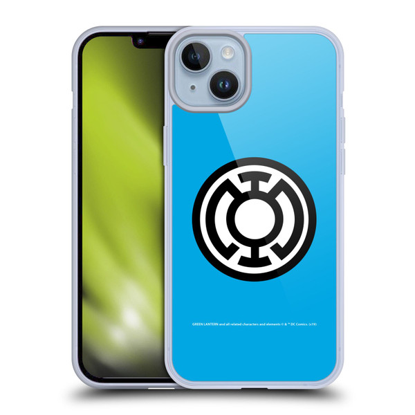 Green Lantern DC Comics Lantern Corps Blue Soft Gel Case for Apple iPhone 14 Plus