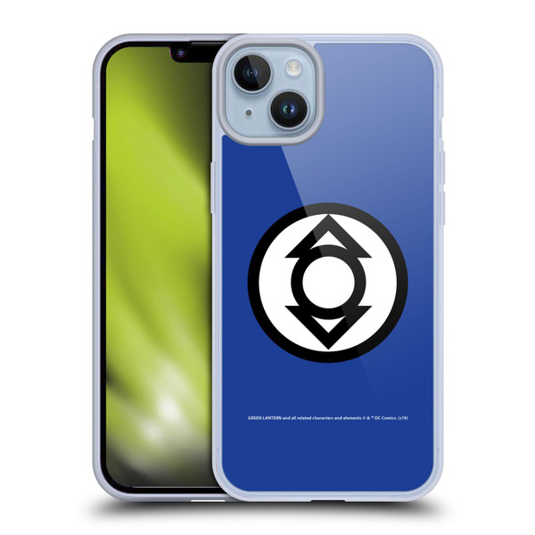 Green Lantern DC Comics Lantern Corps Indigo Soft Gel Case for Apple iPhone 14 Plus