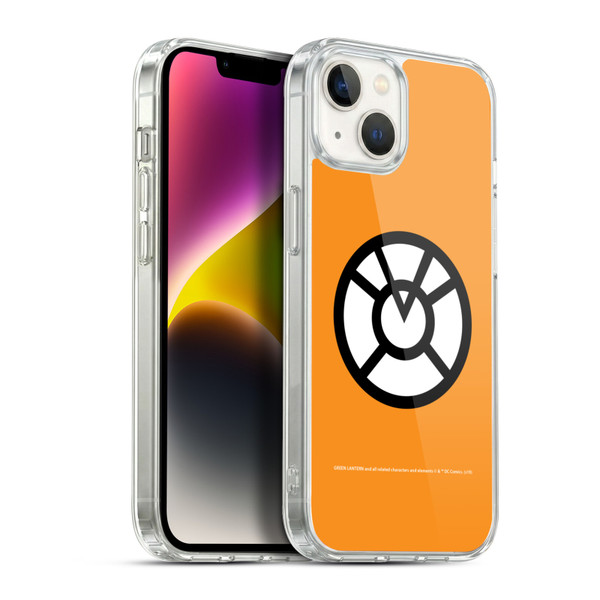 Green Lantern DC Comics Lantern Corps Orange Soft Gel Case for Apple iPhone 14 Plus & MagSafe
