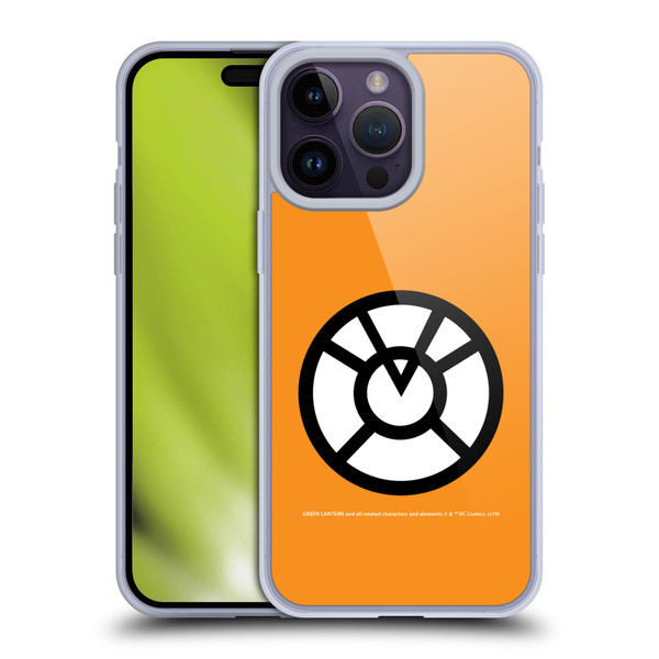 Green Lantern DC Comics Lantern Corps Orange Soft Gel Case for Apple iPhone 14 Pro Max