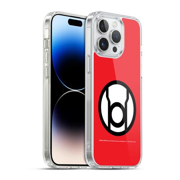 Green Lantern DC Comics Lantern Corps Red Soft Gel Case for Apple iPhone 14 Pro Max & MagSafe