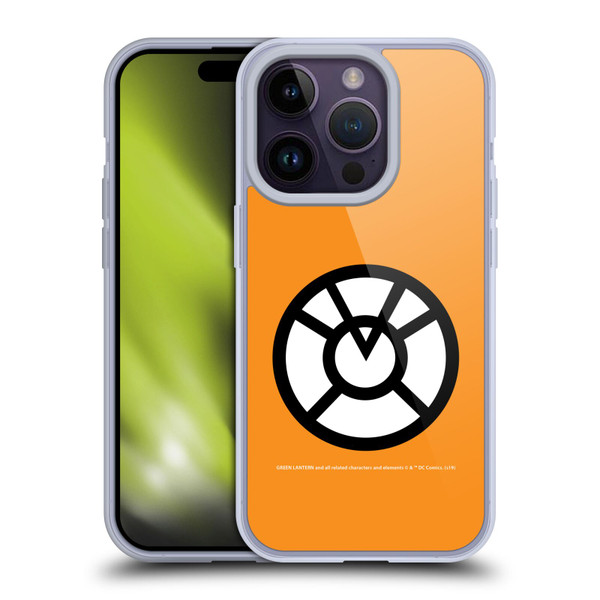 Green Lantern DC Comics Lantern Corps Orange Soft Gel Case for Apple iPhone 14 Pro