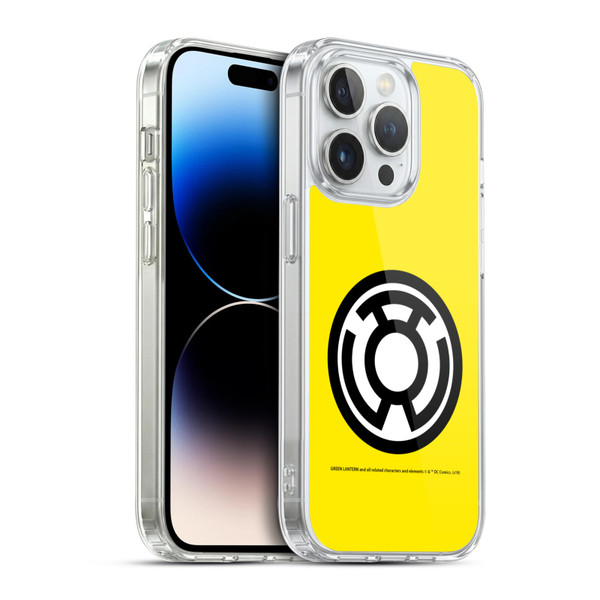 Green Lantern DC Comics Lantern Corps Sinestro Soft Gel Case for Apple iPhone 14 Pro & MagSafe