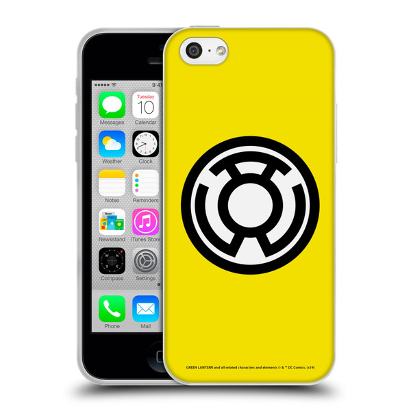 Green Lantern DC Comics Lantern Corps Sinestro Soft Gel Case for Apple iPhone 5c